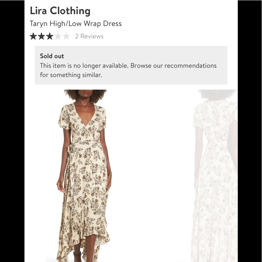 It’s clothing taryn high low wrap dress